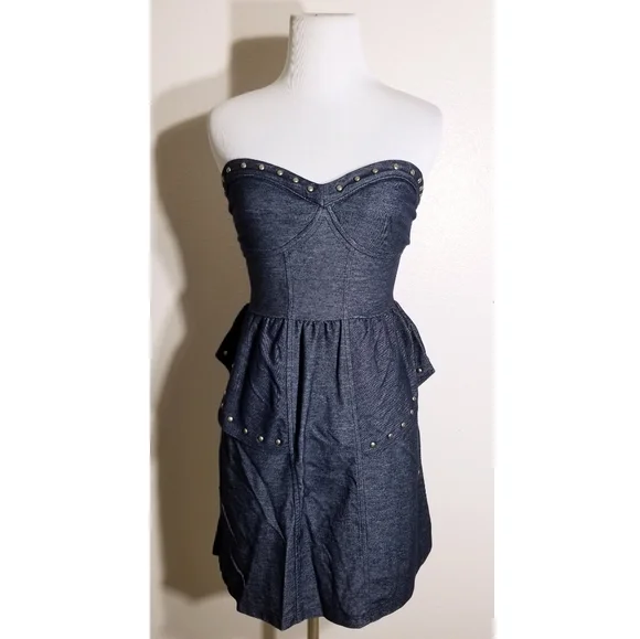 American Eagle Outfitters | Dresses | American Eagle Peplum Denim Dress |  Poshmark